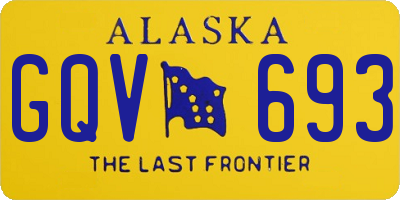 AK license plate GQV693
