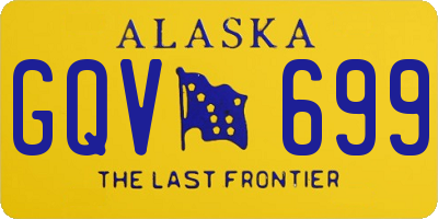 AK license plate GQV699