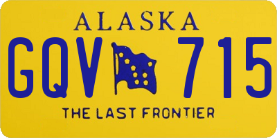 AK license plate GQV715