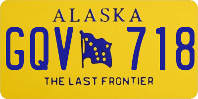 AK license plate GQV718