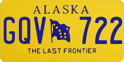 AK license plate GQV722