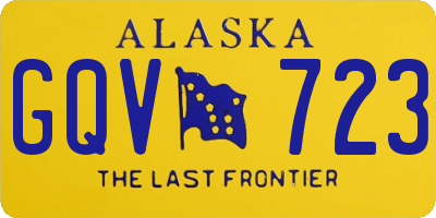 AK license plate GQV723