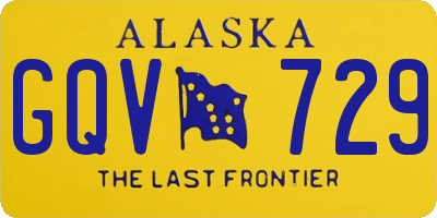 AK license plate GQV729