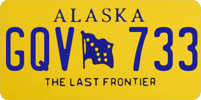 AK license plate GQV733