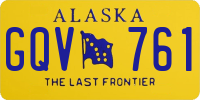 AK license plate GQV761