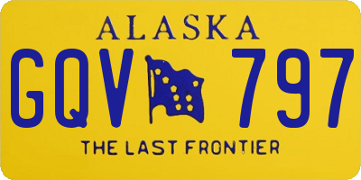 AK license plate GQV797
