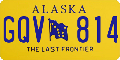 AK license plate GQV814