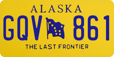 AK license plate GQV861