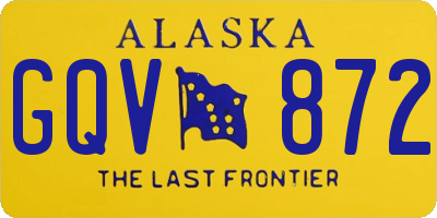 AK license plate GQV872