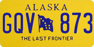 AK license plate GQV873