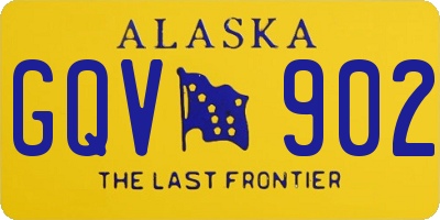 AK license plate GQV902