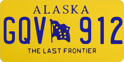 AK license plate GQV912