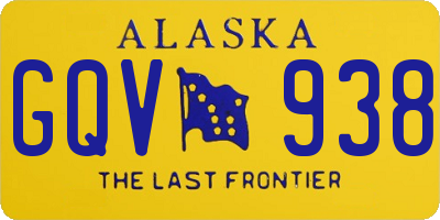 AK license plate GQV938