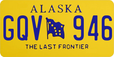 AK license plate GQV946