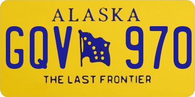 AK license plate GQV970