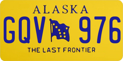 AK license plate GQV976
