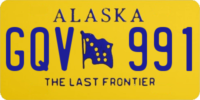 AK license plate GQV991