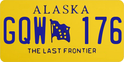 AK license plate GQW176