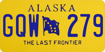 AK license plate GQW279