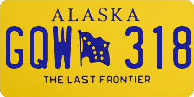 AK license plate GQW318