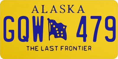 AK license plate GQW479