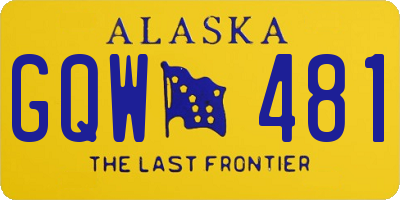 AK license plate GQW481