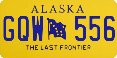 AK license plate GQW556