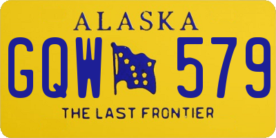 AK license plate GQW579
