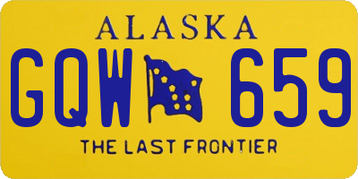 AK license plate GQW659