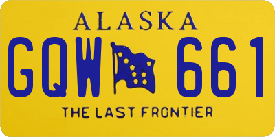 AK license plate GQW661