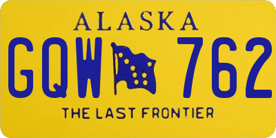 AK license plate GQW762