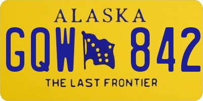AK license plate GQW842