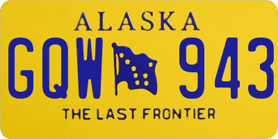 AK license plate GQW943