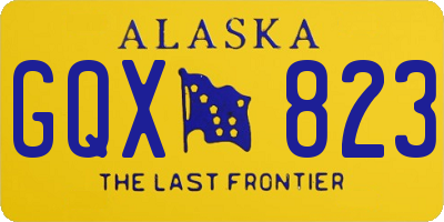 AK license plate GQX823