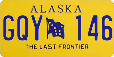 AK license plate GQY146