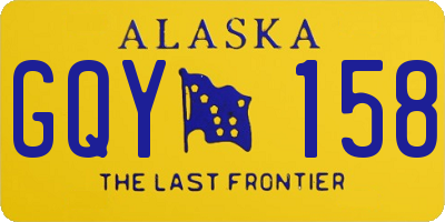 AK license plate GQY158