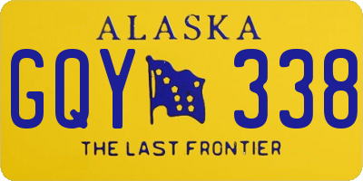 AK license plate GQY338