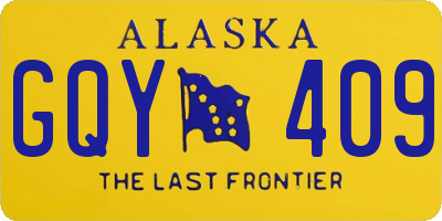 AK license plate GQY409