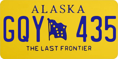 AK license plate GQY435