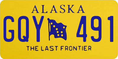 AK license plate GQY491