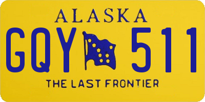 AK license plate GQY511