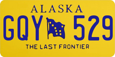 AK license plate GQY529