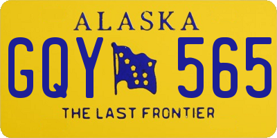 AK license plate GQY565
