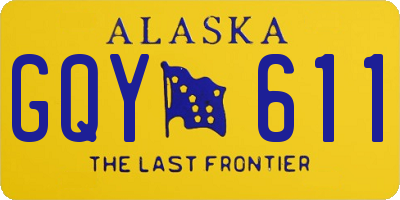 AK license plate GQY611