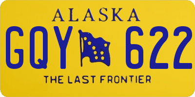 AK license plate GQY622