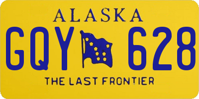 AK license plate GQY628
