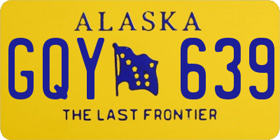 AK license plate GQY639