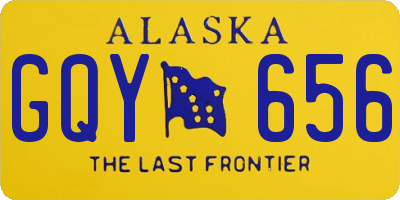 AK license plate GQY656