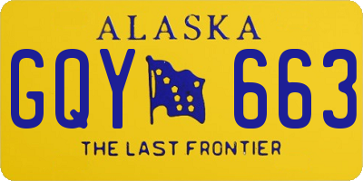 AK license plate GQY663