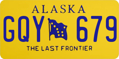 AK license plate GQY679